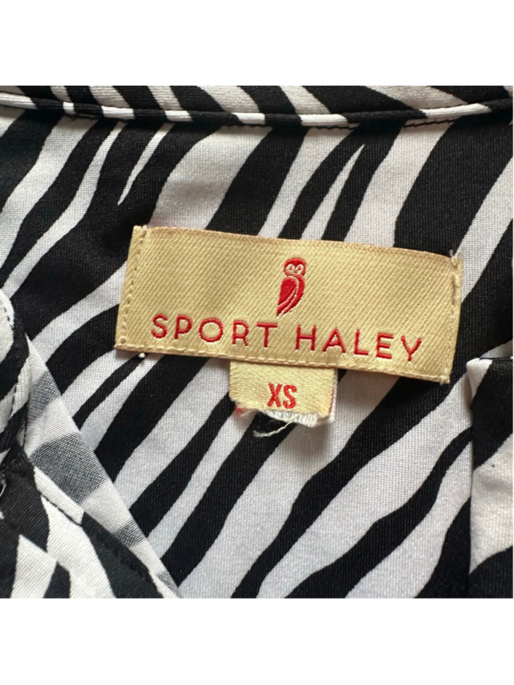 Women's Sport Haley Zebra Print Top Size XS Summer - Picture 3 of 9
